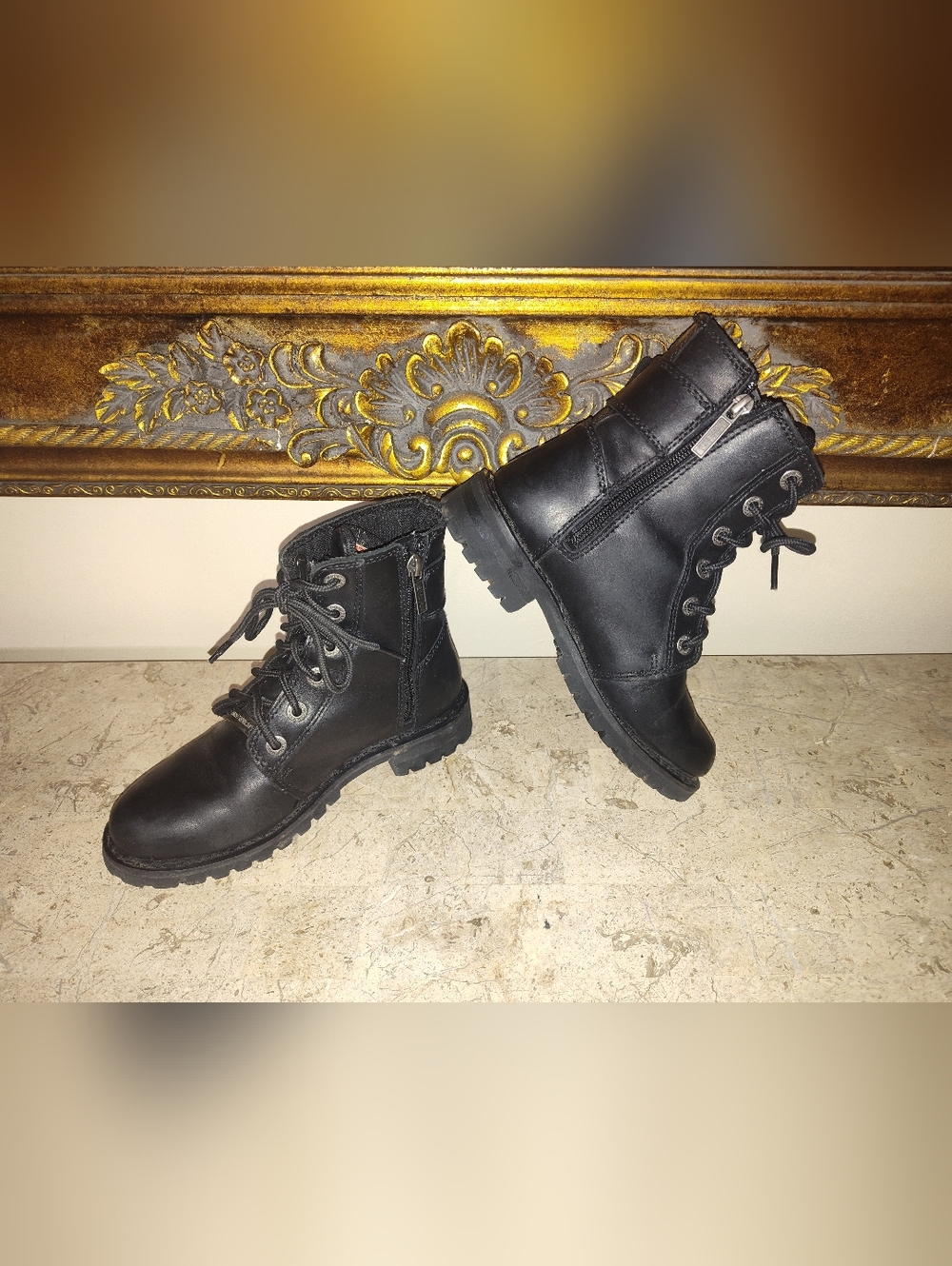 Harley-Davidson Sylewood Black Women’s Combat Moto Boots